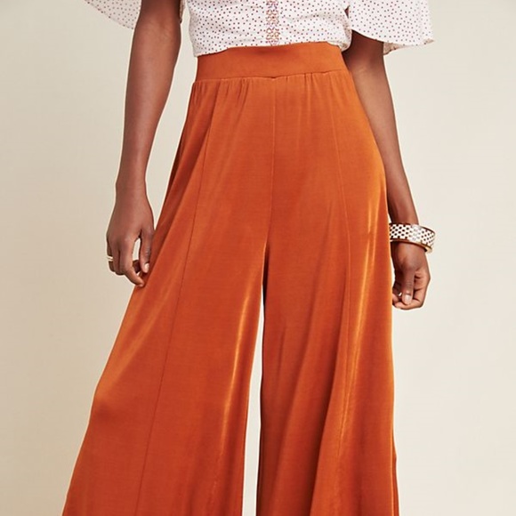 "Maeve" Anthropologie Knit Wide-Leg Pants (SILKY) - Picture 5 of 7